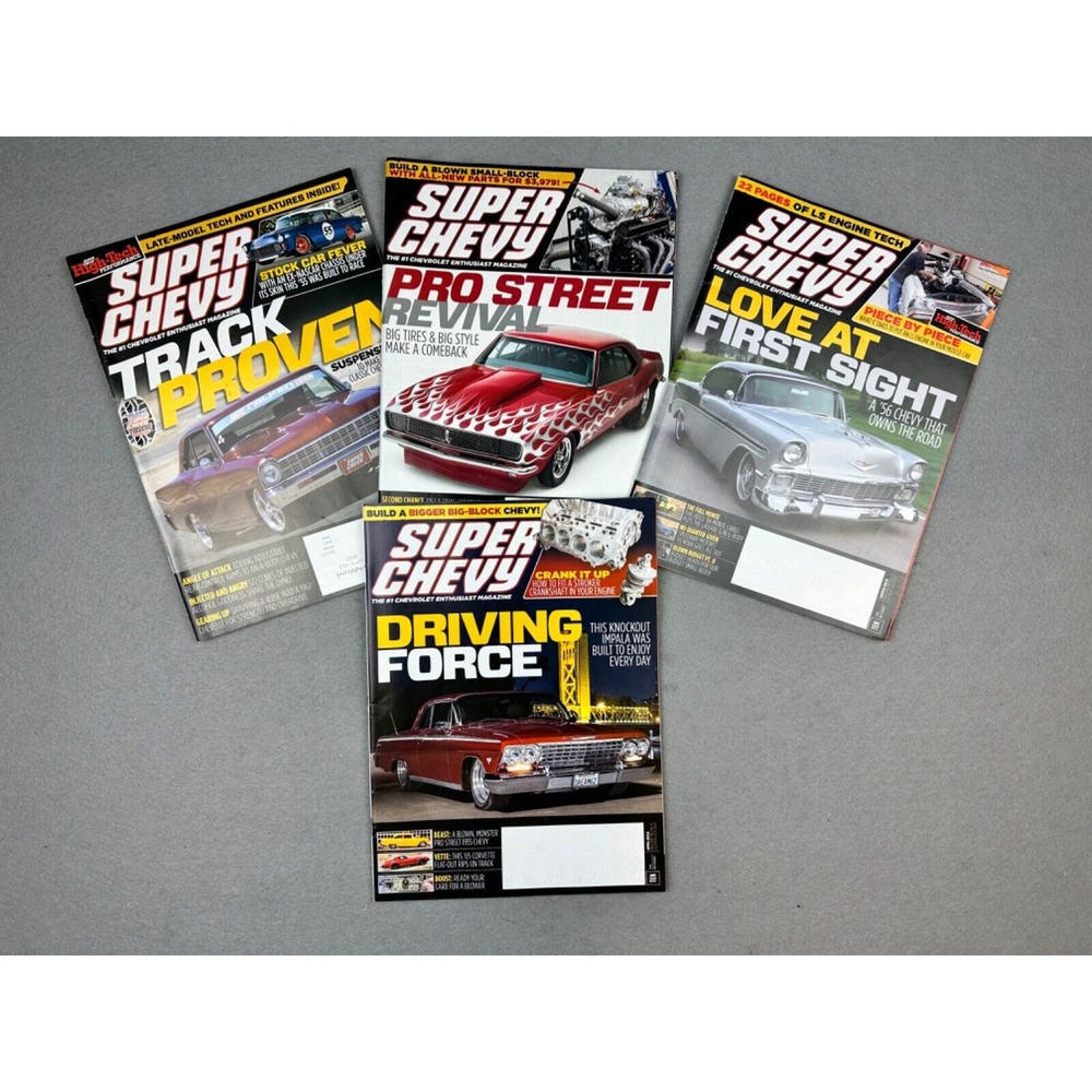 2016 Super Chevy Magazine_Lot of 4_January 2016-April 2016